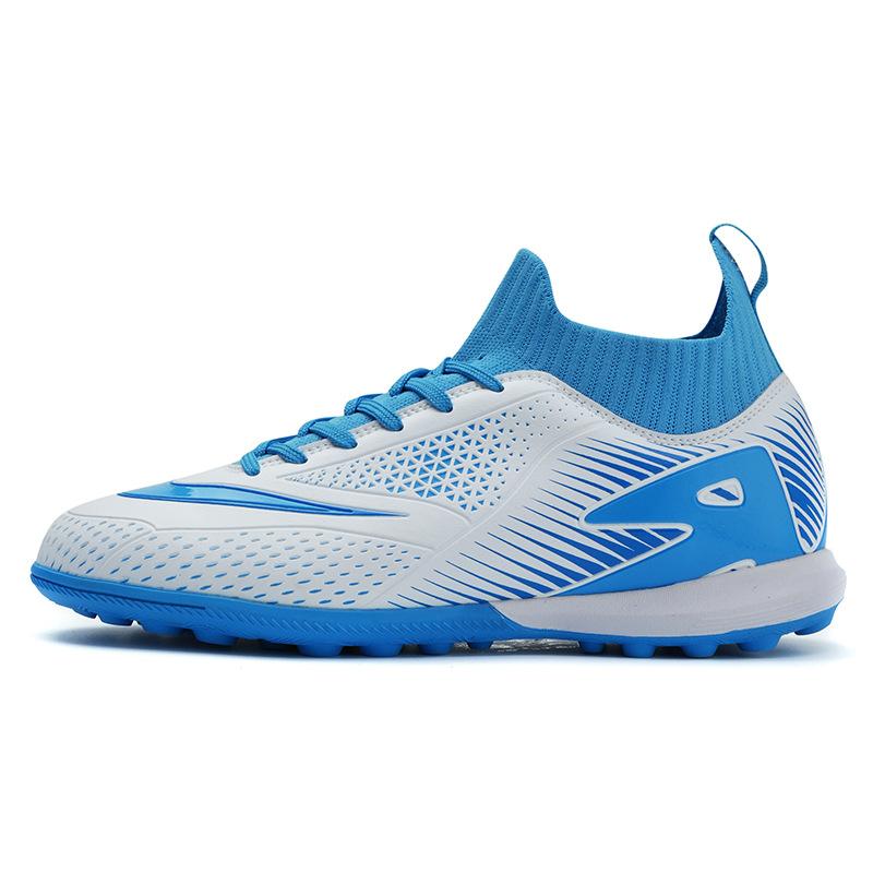 New high-top football shoes men's and women's youth artificial grass spike competition broken nail training sneakers