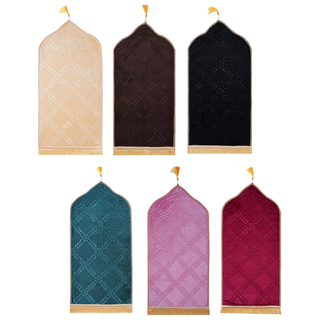 Prayer Rug Elegant Thick Traditional Turkish Ramadan Eid Gift Muslim Praying Rug for Home Office Living Room Indoor Learning