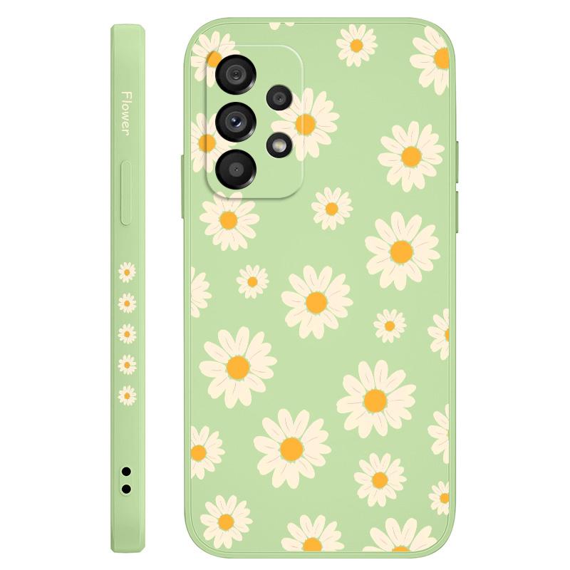 Corrugated Daisy Case For Samsung Galaxy A73 A53 A33 A23 A13 A72 A52 A52S A32 A22 A12 A71 A51 A31 A21S 4G 5G Cover