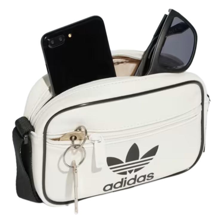 adidas Polyurethane Shoulder Bag Crossbody Bag Mini Unisex White & Black Adidas JI9445