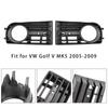 1 Par Frontfanger Tåkelys Grilldeksel Bezel For VW Golf V MK5 2005-2009