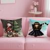classic cartoon brand Santoro Gorjuss Cushion Cover Soft & Easy-Wash Pillow Case – Versatile for Couch, Bed, Travel and Office