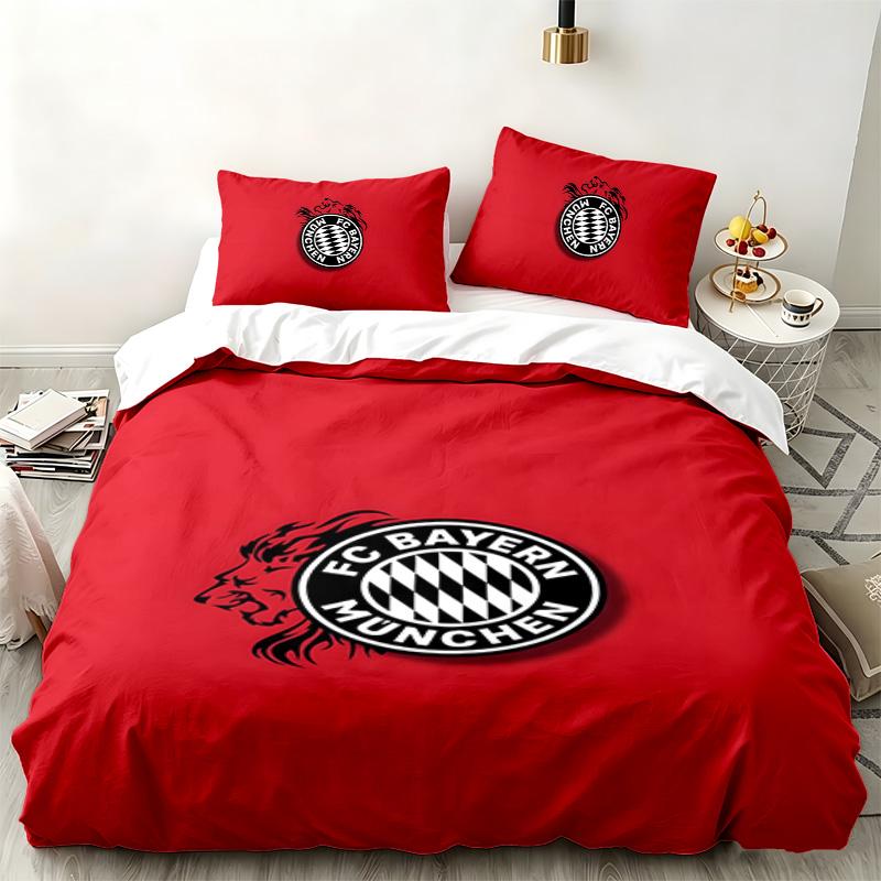 Bayern 3pc set Perfect for bedroom use Comfortable bedding set includes a duvet cover and two pillowcases Ideal birthday or Christmas gift