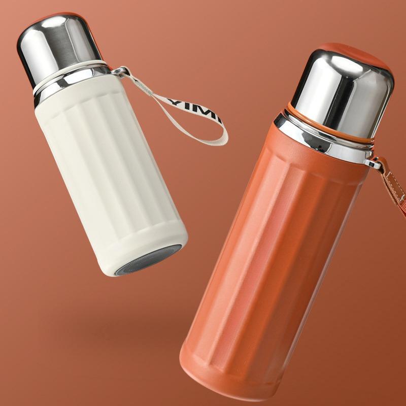 Outdoor Sport Vacuum Flasks Portable Travel Keep Cold Insulated Bullet Water Bottle 630ML Large Capacity Stainless Steel Thermos