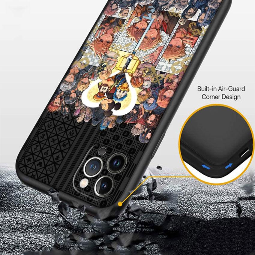 CJ73 Kingdom Hearts Soft Shell Phone Case for Redmi Note 13 14 Pro+ Plus A3 A3X 13X 13C 13R 14S 14C 14R