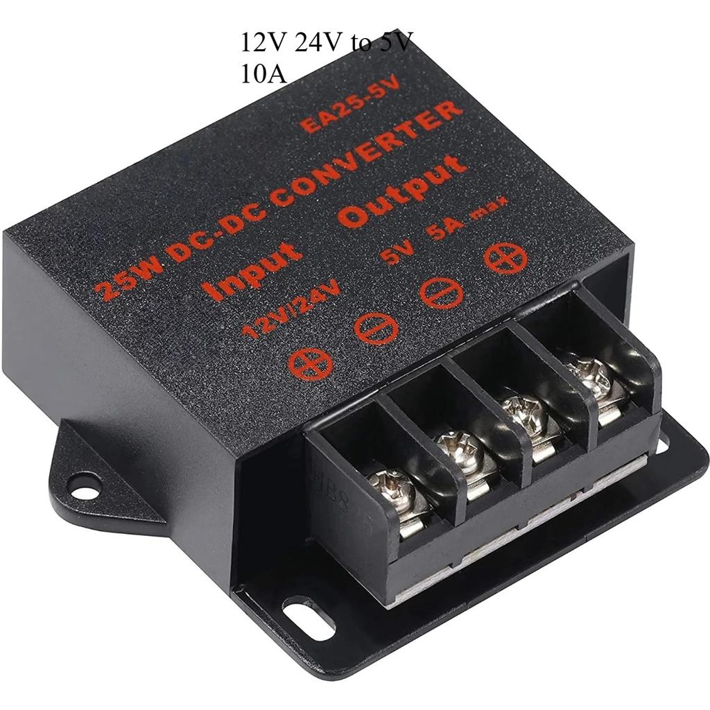 DC Converter Voltage Reducer Regulator Step Down Buck Converter Power Supply Volt Transformer Module 12V 24V to 5V 3A 5A 10A 15A