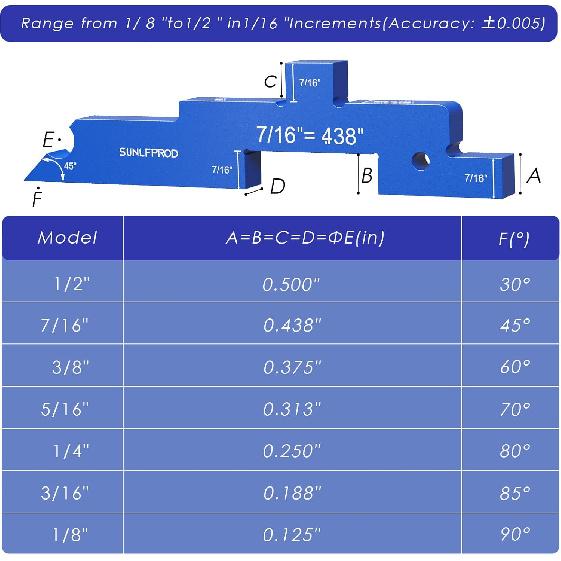 Router Setup Blocks Woodworking 7pcs Aluminum Precision Router Table Set Up Bars for Woodworking & Routers Setup Bars Woodworking Setup Thickness,