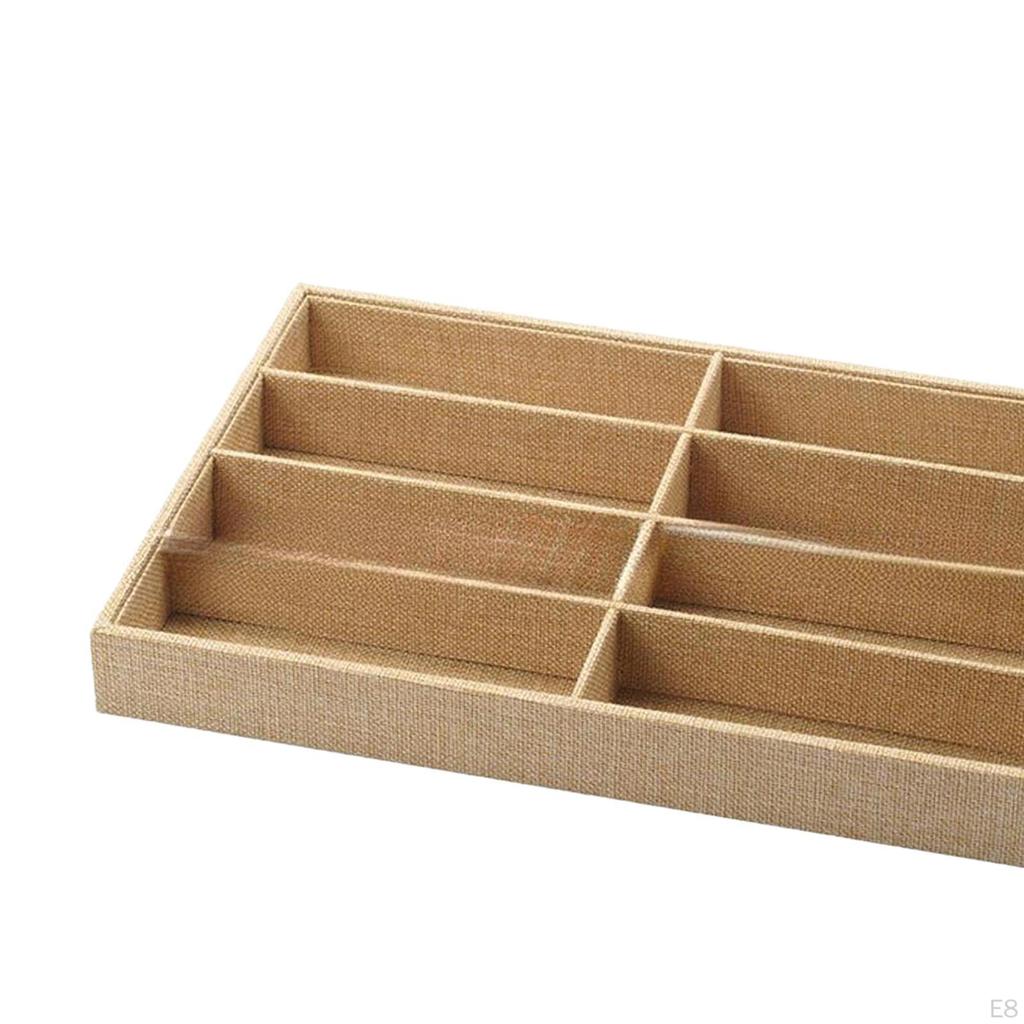 Sunglasses Organizer Tray 8 Compartments Space Saving Modern Eyeglasses Storage Box Eyewear Holder