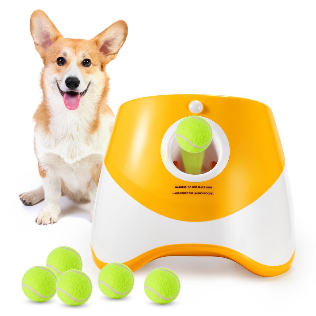 Dog Tennis Ball Launcher: Automatic Throwing Machine for Fetch and Exercise