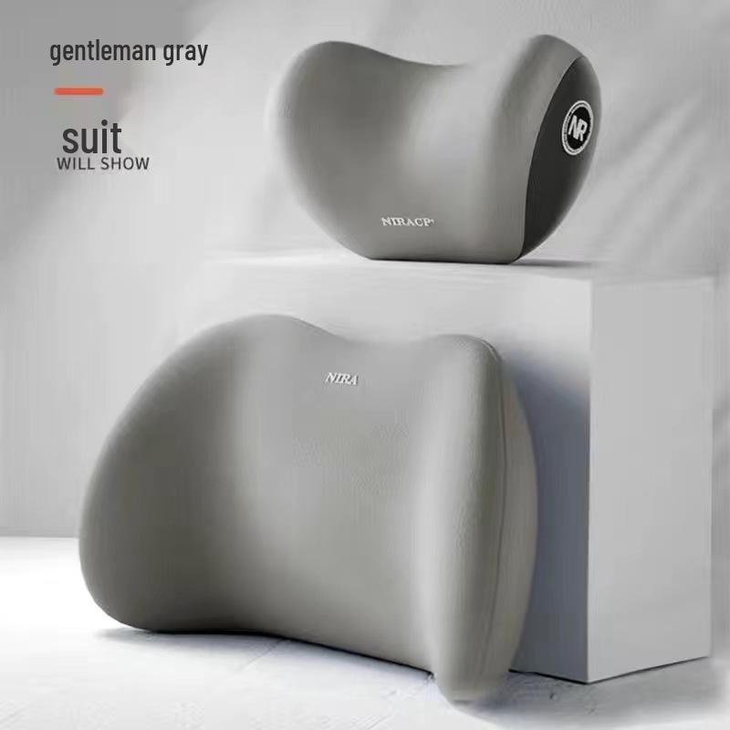 Scaun Auto Șofer Spumă cu Memorie Suport Lombar și Perna Perna Tetieră