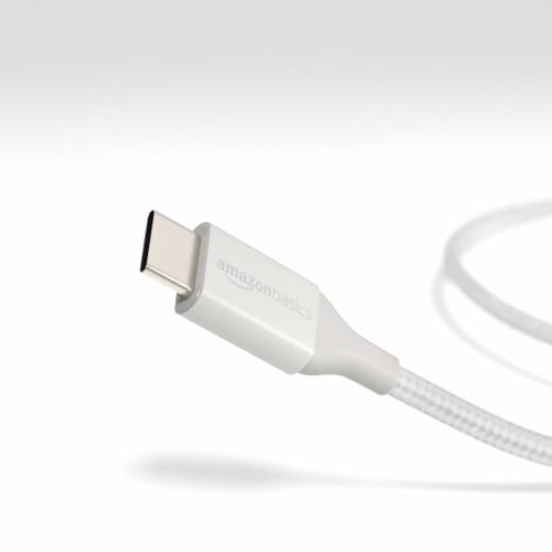 Cablu de Bază USB-C la USB-C 2.0 cu Încărcare Rapidă, Cablu Împletit din Nailon, Viteză ??480Mbps Certificat USB-IF pentru Apple iPhone 15/iPad/Samsung Galaxy/Tabletă/Laptop