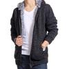Knitting Thick Hoodie Zip Hooded Men's Sweaters Autumn Winter Warm Cashmere Wool Zipper Pullover
