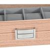 3/6 Grid Slot Watches Case Wooden Glass Watch Box Display Jewelry Metal Lock Organizer Wooden Watch Storage Box