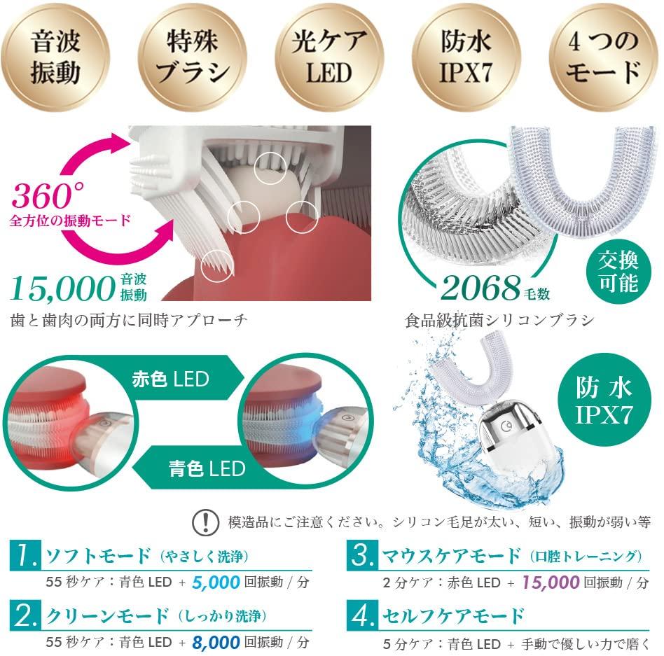 Cattre Oral Sonic Vibration Electric Toothbrush Dentist Developed Waterproof IPX7 Worldwide Compatible USB Rechargeable CTL-600