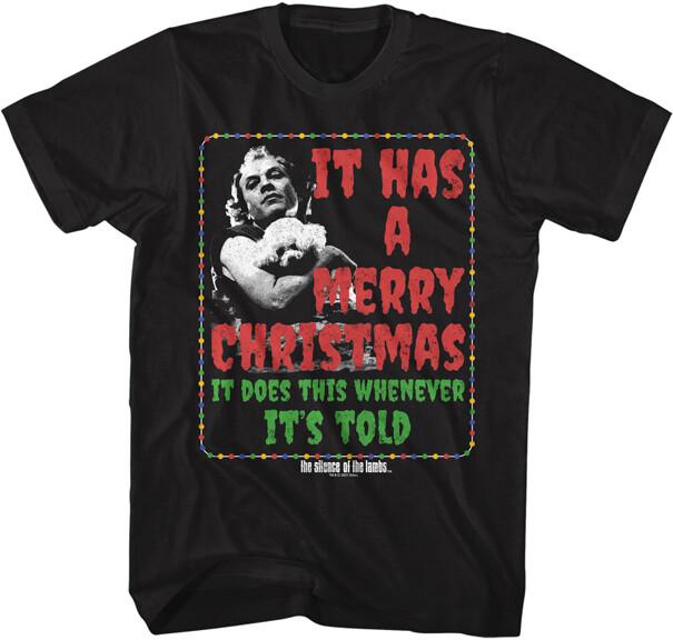 Silence Of The Lambs It Has A Merry Christmas Whenever It s Told Men s T Shirt  Unisex T-Shirt S