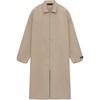 Fear of God Essentials Trench in Nylon Texturizzato con Stampa di Lettere Cappotti da Uomo Sabbia del Deserto 202HO246347F