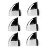12PCS Glass Partition Clamps Panel Fixing Clip Desk Divider Support Clamp Glossy Finish 1?10mm