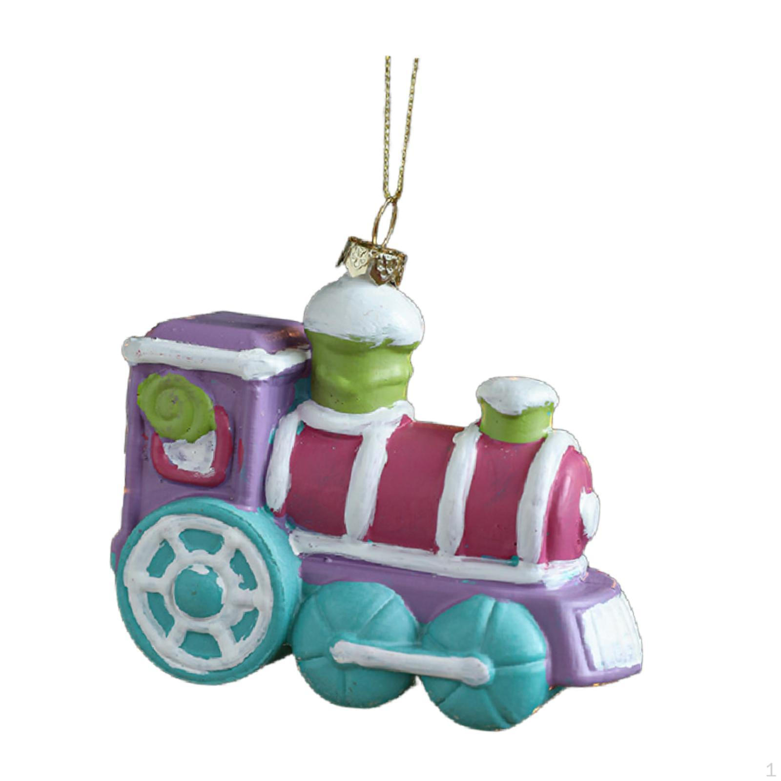 

Christmas Decoration for Hanging, Photo Prop, Tree Decoration, Ceiling Pendant Train 11x5x10cm