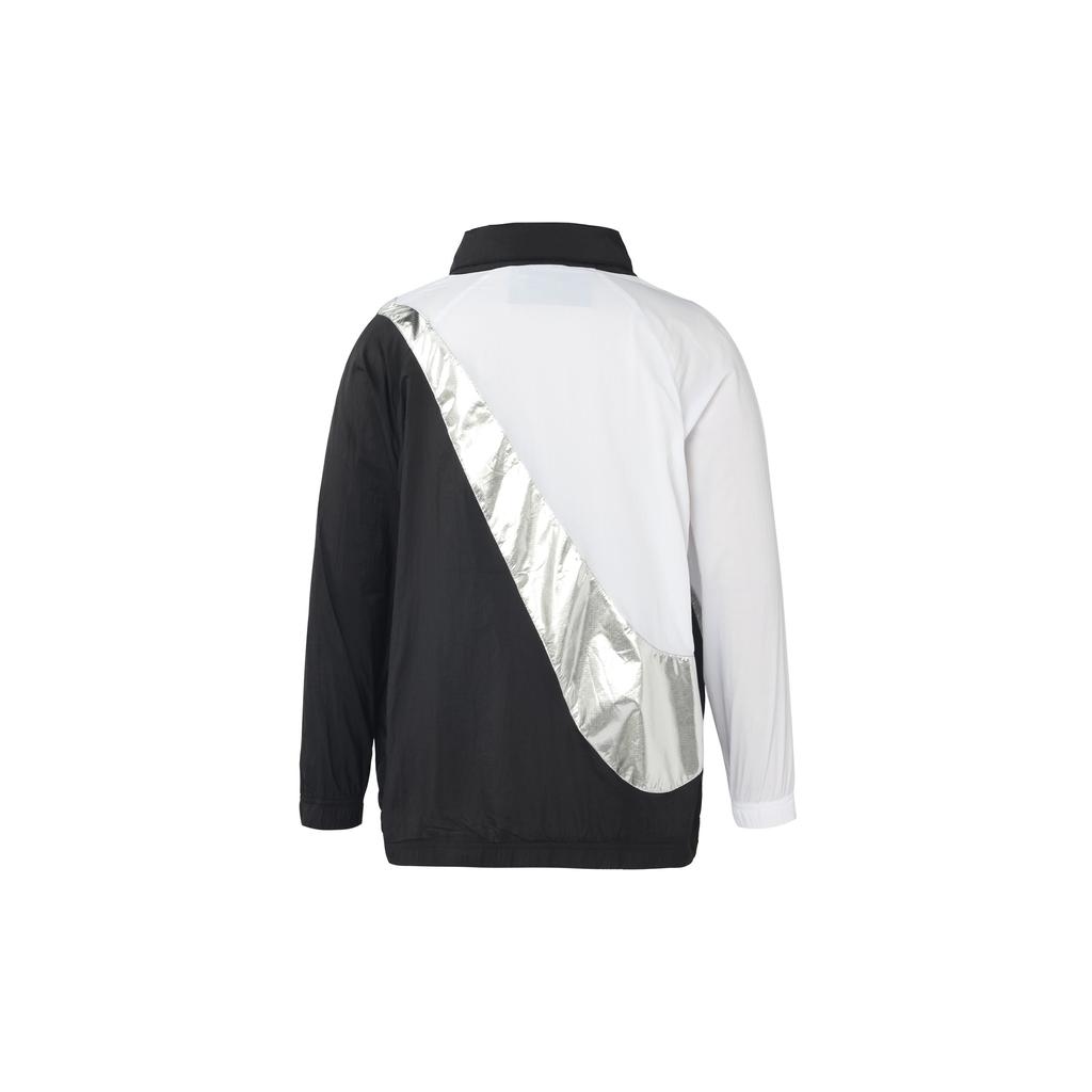 Nike Swoosh Woven Jacket With Color Block Design Women Jacket Black Multicolor CQ8023-011