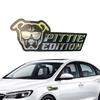 Badge Chien 3D Emblème Chien 3D Badge Voiture Autocollant Rectangle Emblèmes et Badges Voiture Autocollants Emblèmes Automobiles Pour Extérieur de Voiture