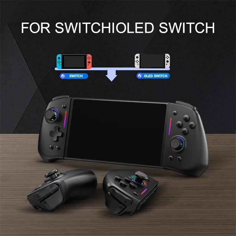 KS42 Wireless Gamepad für Nintendo Switch/OLED, Gaming Switch Controller Bluetooth Aufwecken 6-Achsen Joypad Metall-Joystick