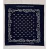 Used 1970s WRANGLER ALL COTTON BANDANA NAVY SINGLE SIDED MADE IN USA VINTAGE