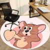 1PC Jerry Office Round Rug, Non-slip, Soft and Durable Office Rug for Interior Decoration, Perfect for Office, Beautiful Decoration