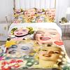 Marilyn Monroe Duvet Cover Soft Bedding Set with Pillowcases for Teens Single Double Queen King Size