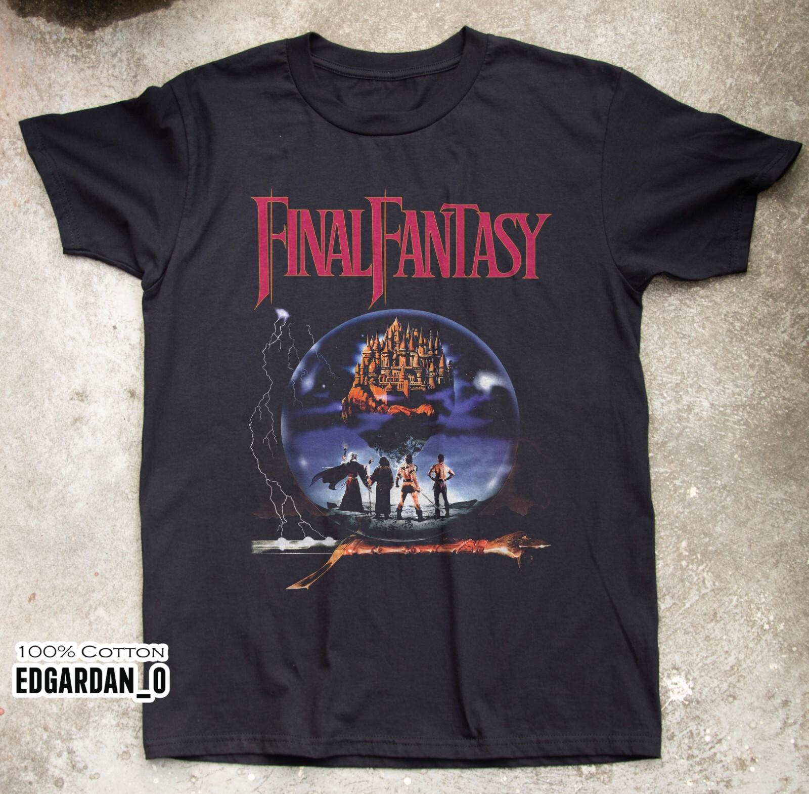 Final Fantasy Final Fantasy Video Game Unisex Black T-shirt Size S-5XL XXL