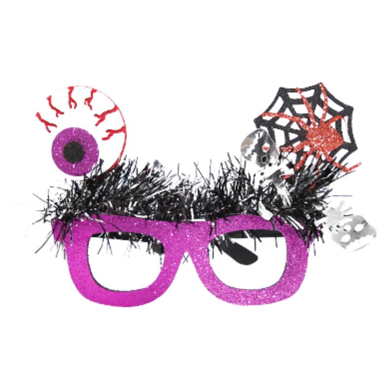 

Cosplay Eyeglasses Halloween Party Photo Props Pumpkin Skull Felt Decor Glasses Style A