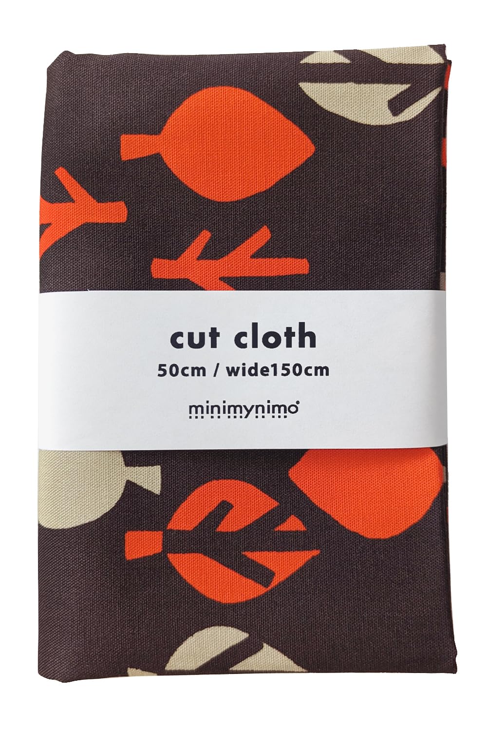 

minimynimo cut cloth Scandinavian interior leaf (spade brown, 50×150cm)