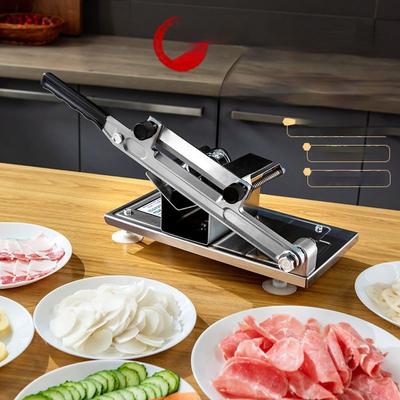 Cortador de Carne Congelada Cortador de Rollos de Cordero Comercial Manual Cortador de Pastel de Arroz Ejiao Cocina Para Olla de Barbacoa Cocinar