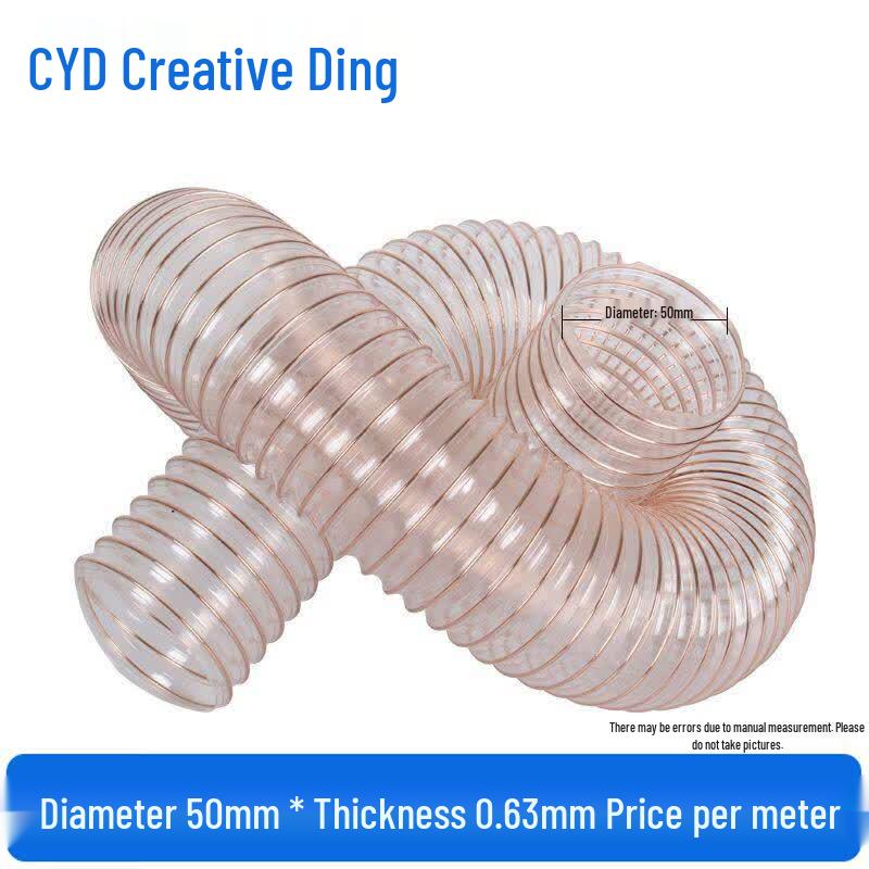 PU Polyurethane Steel Wire Dust Collection Hose