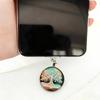 Tree of Life Art Phone Dust Plug, Naturally Express Your Personality Charm, for Iphone/Type-C Charging Port Smartphones