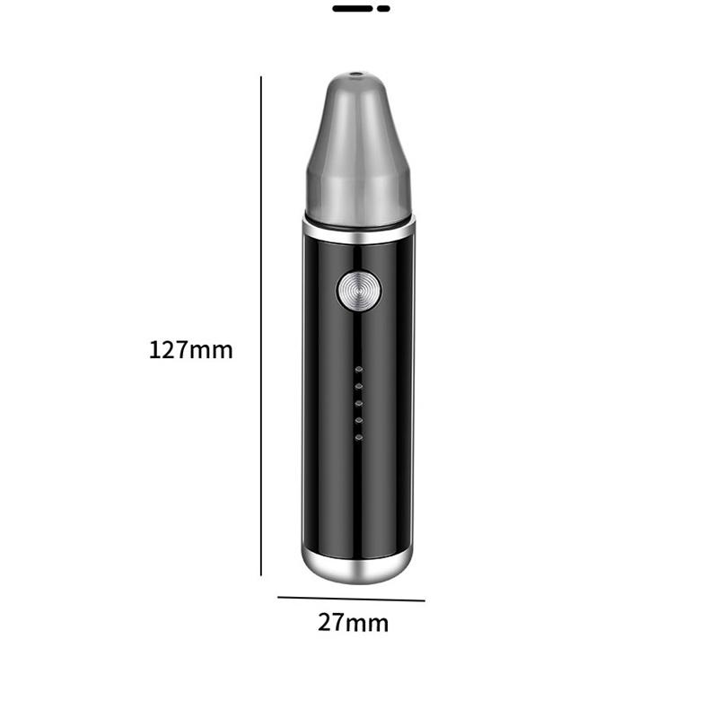 USB Rechargeable Electric Nose Hair Trimmer Painless Hair Removal Nose Hair Trimmer Fully Waterproof Battery Level Indicator