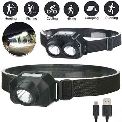 Head-mounted USB Rechargeable Head Light Waterproof Night Fishing Headlight  Night Riding