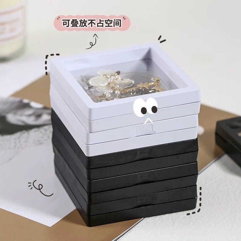 Jewelry storage box, earrings, necklace, ring, watch, antioxidant and dustproof portable carry-on belt, recommended by Ouyang Nana