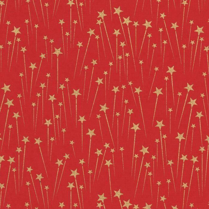 Papier fait main - PAPER TREE - SUPERNOVA - Rouge/Or - 50x70 cm - Lot de 10 feuilles 100g