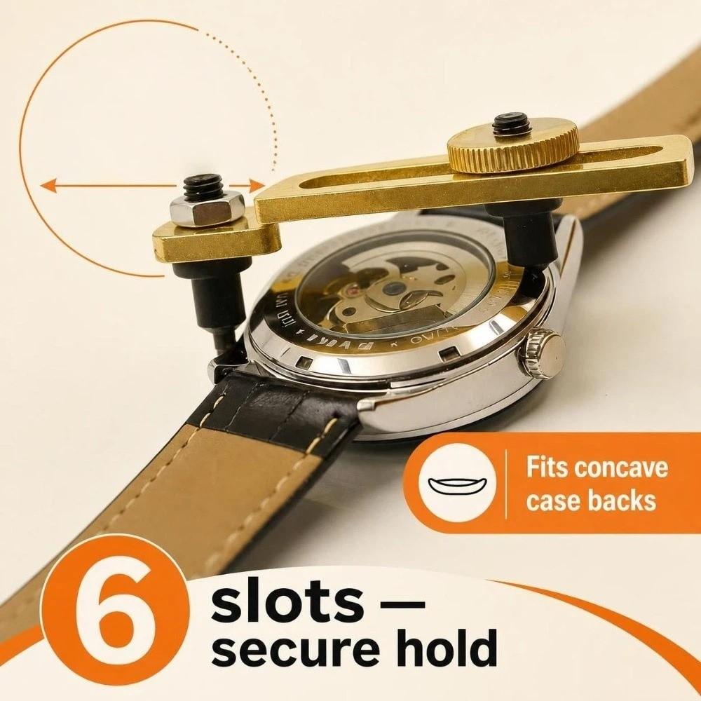 Metal Watch Back Opener Two‑Prong Watch Case Opener Professional Watch Case Remover Watch Repair