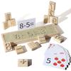 Brinquedo de Impressão com Areia de Letras/Números de Madeira Treinamento de Habilidades Motoras Finas Jogo Educativo Material de Apoio ao Ensino de Inglês Presentes para Crianças