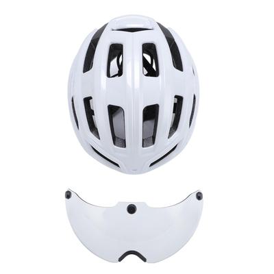 Capacete de Bicicleta com Óculos Fotocromáticos Magnéticos PC EPS À Prova de Vento Resistente a Impactos Leve Respirável Capacete de Ciclismo para