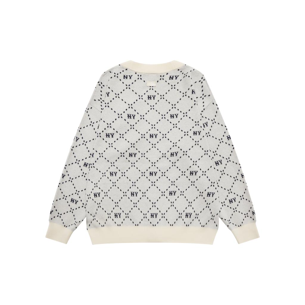 New MLB Knitwear Unisex Gray 3AKCM0134-50CRD