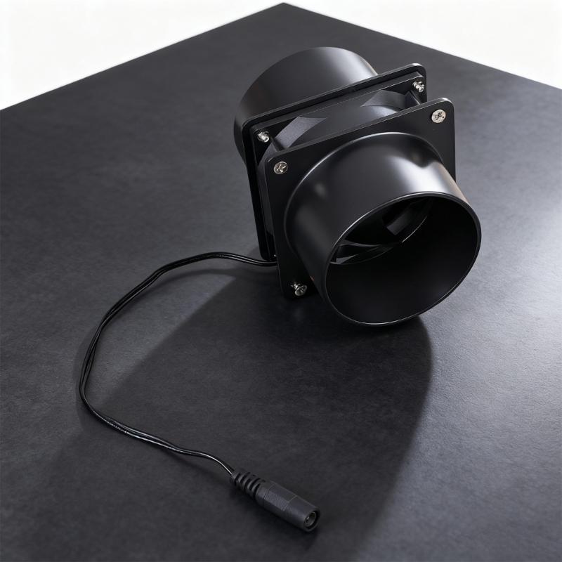 8cm 12V 0.4A Exhaust Fan Quiet Duct Extractor Fan Ventilation Exhaust Air Blower Ventilator Fan with Speed Control