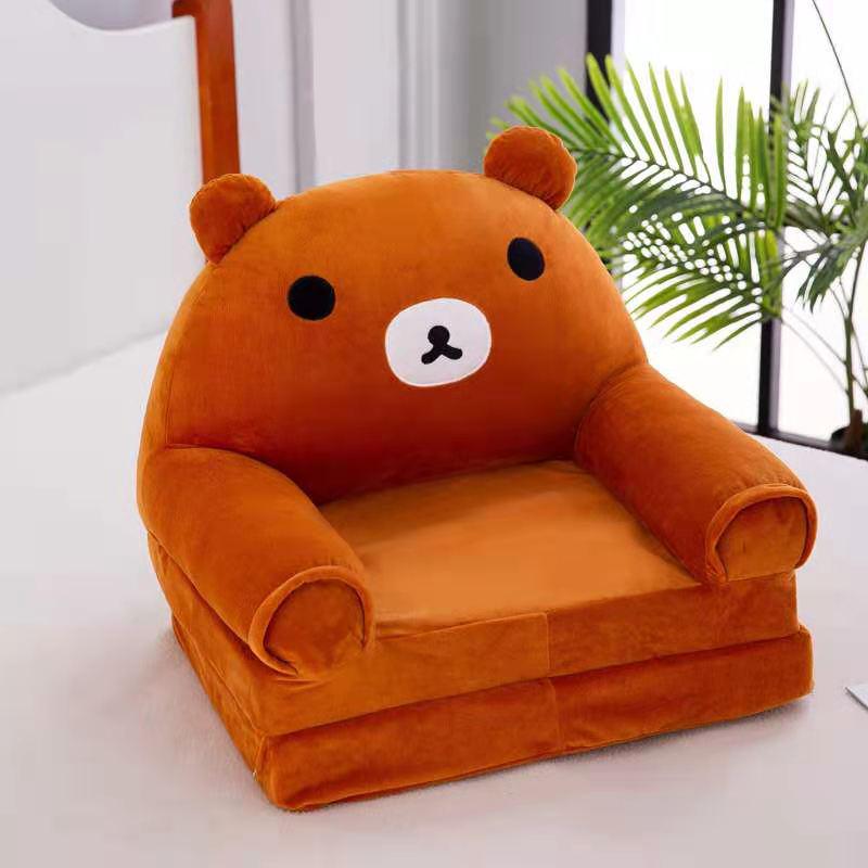 Cartoon Children's Multi-Layer Folding Plush Sofa Bed 