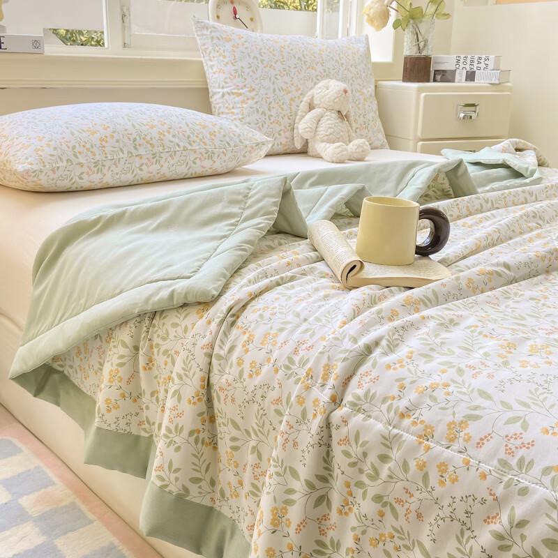 ZUOYOUTUO Xinjiang Long-Staple Cotton Double-Sided Printed Summer Quilt