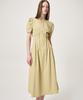 Etmont Waist Pintuck Dress, Olive Yellow