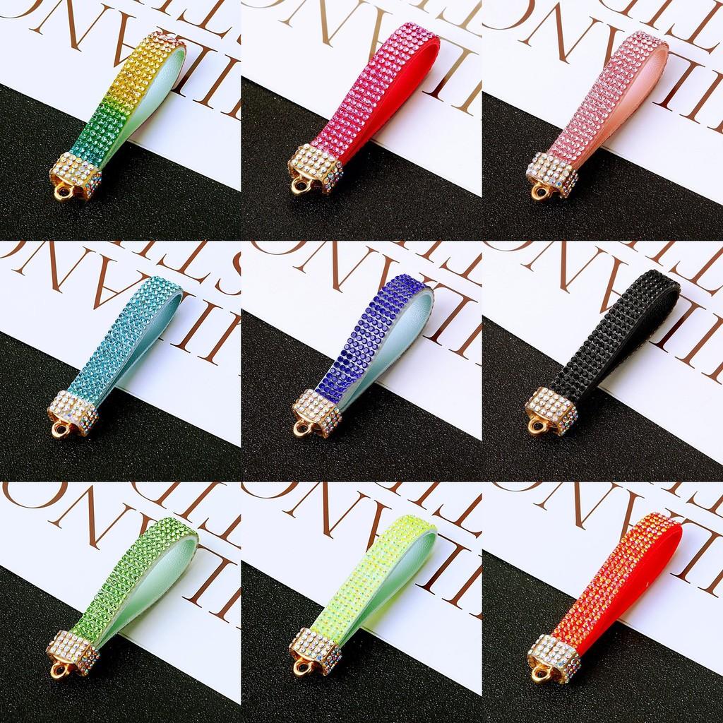 Colored Leather Keychain Rope Pendant Bag Decoration Fashion Gifts Ornament