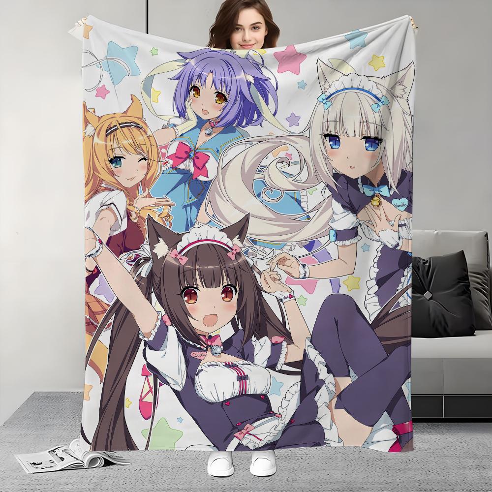 Game N-Nekopara-S Blanket Design Lightweight  For Dorms, Naps, Living Room, Office,Sofa,All-Season