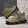 Neue Herbst Handgefertigte Leder Herrenstiefel Outdoor Design Sneakers Mann Atmungsaktive Freizeit Lederschuhe Herren Stiefeletten