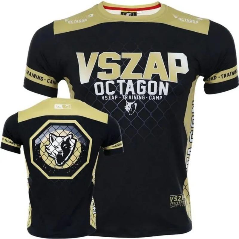 Men's 3D Printed T-Shirt Outdoor Sports Boxing Fitness Breathable Quick Drying Sports Short Sleeve O-Neck Pullover Casual Top